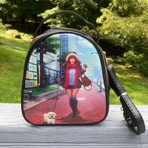 NWOT Unbranded Mini Crossbody w 3 zippered compartments